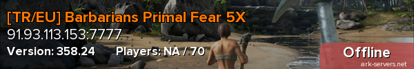 [TR/EU] Barbarians Primal Fear 5X