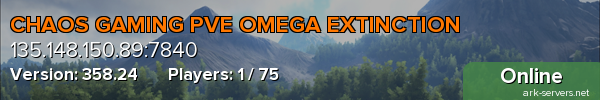 CHAOS GAMING PVE OMEGA EXTINCTION