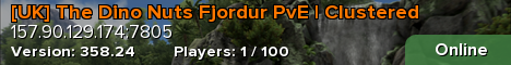 [UK] The Dino Nuts Fjordur PvE | Clustered