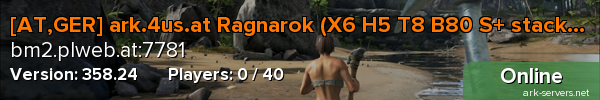 [AT,GER] ark.4us.at Ragnarok (X6 H5 T8 B80 S+ stack)