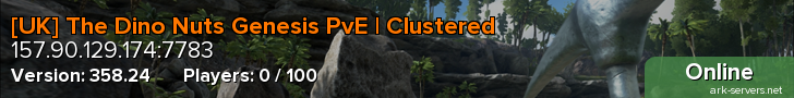 [UK] The Dino Nuts Genesis PvE | Clustered