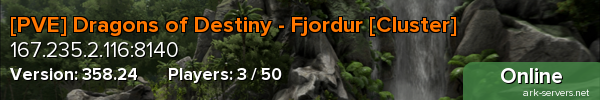 [PVE] Dragons of Destiny - Fjordur [Cluster]