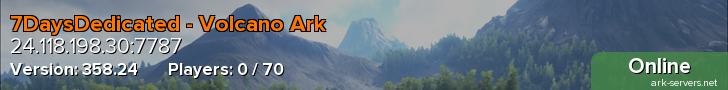 7DaysDedicated - Volcano Ark