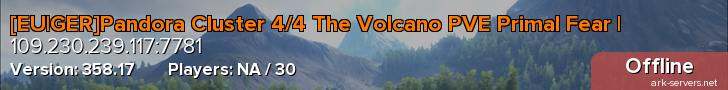 [EU|GER]Pandora Cluster 4/4 The Volcano PVE Primal Fear |