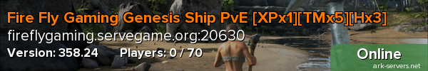 Fire Fly Gaming Genesis Ship PvE [XPx1][TMx5][Hx3]