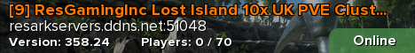 [9] ResGamingInc Lost Island 10x UK PVE Cluster