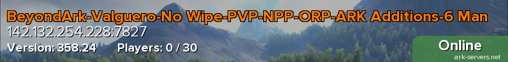 BeyondArk-Valguero-No Wipe-PVP-NPP-ORP-ARK Additions-6 Man