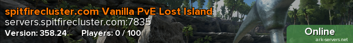 spitfirecluster.com Vanilla PvE Lost Island