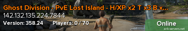 Ghost Division - PvE Lost Island - H/XP x2 T x3 B x10