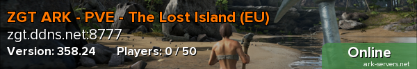ZGT ARK - PVE - The Lost Island (EU)