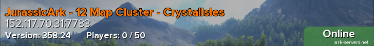 JurassicArk - 12 Map Cluster - CrystalIsles