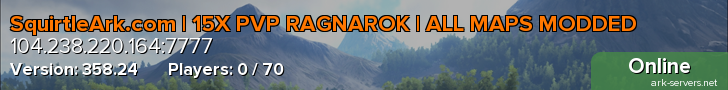SquirtleArk.com 💎Ragnarok ~ No Wipes ~ 15x ~ Full Cluster