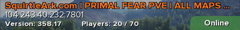 SquirtleArk.com | PRIMAL FEAR PVE | ALL MAPS | 50X