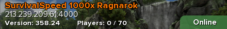 SurvivalSpeed 1000x Ragnarok