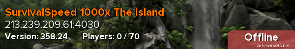 SurvivalSpeed 1000x The Island
