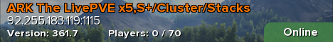 ARK The LivePVE x5,S+/Cluster/Stacks