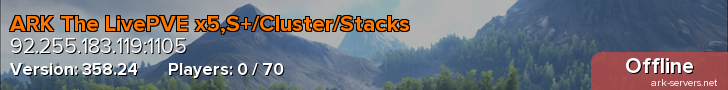 ARK The LivePVE x5,S+/Cluster/Stacks