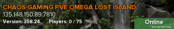 CHAOS GAMING PVE OMEGA LOST ISLAND