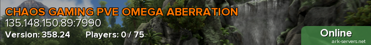 CHAOS GAMING PVE OMEGA ABERRATION
