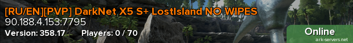 [RU/EN][PVP] DarkNet X5 S+ LostIsland NO WIPES