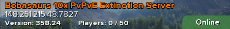 Bobasaurs 10x PvPvE Extinction Server