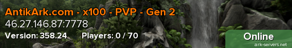 AntikArk.com - x100 - PVP - Gen 2