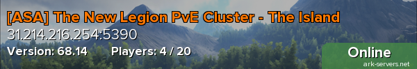 [ASA] The New Legion PvE Cluster - The Island