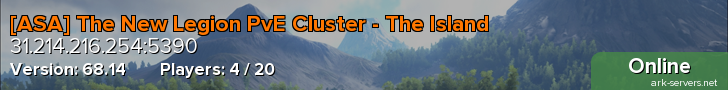 [ASA] The New Legion PvE Cluster - The Island