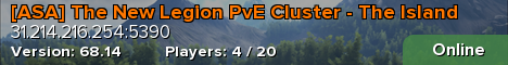[ASA] The New Legion PvE Cluster - The Island