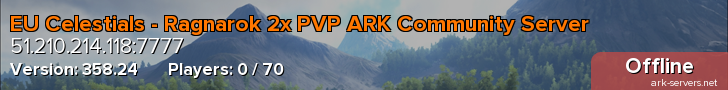 EU Celestials - Ragnarok 2x PVP ARK Community Server