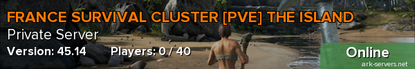 FRANCE SURVIVAL CLUSTER [PVE] THE ISLAND