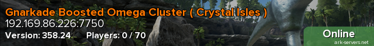Gnarkade Boosted Omega Cluster ( Crystal Isles )