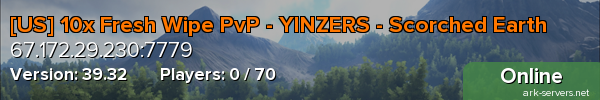 [US] 10x Fresh Wipe PvP - YINZERS - Scorched Earth