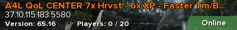 A4L QoL CENTER 7x Hrvst - 6x XP - Faster Tm/Br/Imp/Mat