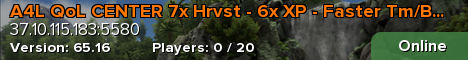 A4L QoL CENTER 7x Hrvst - 6x XP - Faster Tm/Br/Imp/Mat