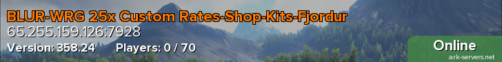 BLUR-WRG 25x Custom Rates-Shop-Kits-Fjordur