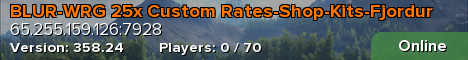 BLUR-WRG 25x Custom Rates-Shop-Kits-Fjordur