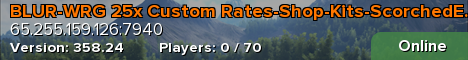 BLUR-WRG 25x Custom Rates-Shop-Kits-ScorchedEarth
