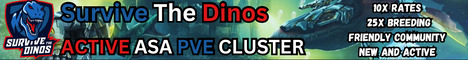 Survive The Dinos - 10x Rates - 35x Breeding -Isl