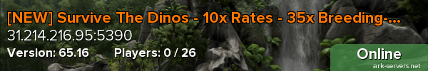 [NEW] Survive The Dinos - 10x Rates - 35x Breeding- Abb