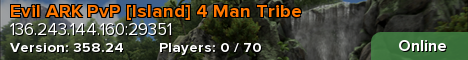 Evil ARK PvP [Island] 4 Man Tribe