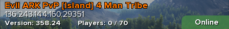 Evil ARK PvP [Island] 4 Man Tribe