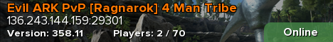 Evil ARK PvP [Ragnarok] 4 Man Tribe
