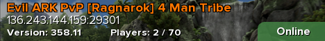 Evil ARK PvP [Ragnarok] 4 Man Tribe