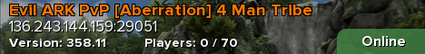Evil ARK PvP [Aberration] 4 Man Tribe