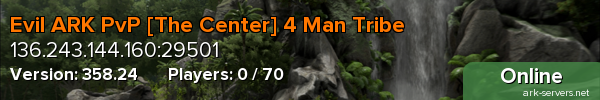Evil ARK PvP [The Center] 4 Man Tribe