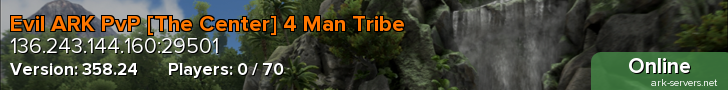 Evil ARK PvP [The Center] 4 Man Tribe