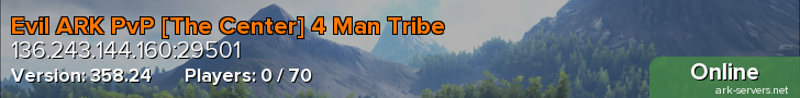 Evil ARK PvP [The Center] 4 Man Tribe