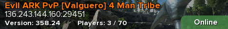 Evil ARK PvP [Valguero] 4 Man Tribe