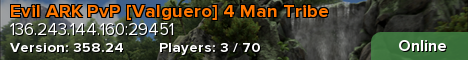 Evil ARK PvP [Valguero] 4 Man Tribe